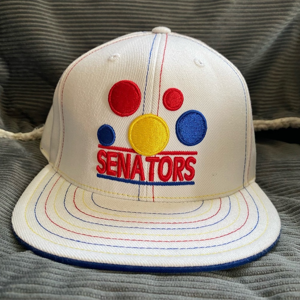 Washington Senators Fitted Baseball Cap Professional Model 7 1/2 Red Yellow Blue